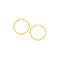 14k Yellow Gold Polished Hoop Earrings (15 mm)
